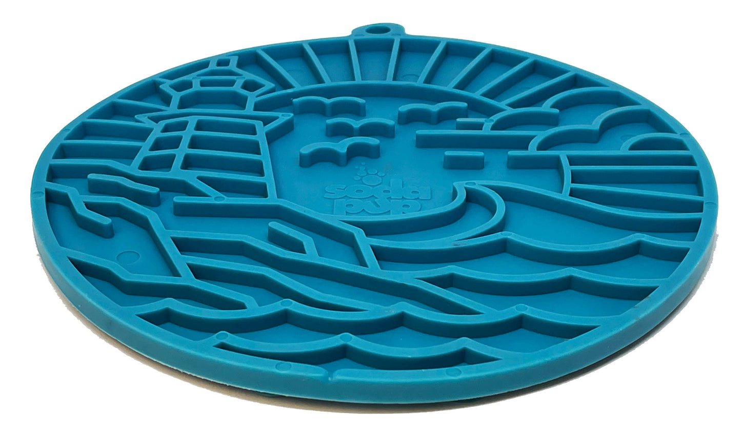 SodaPup Dog Toys - Lighthouse eMat Enrichment Lick Mat With Suction Cups Image