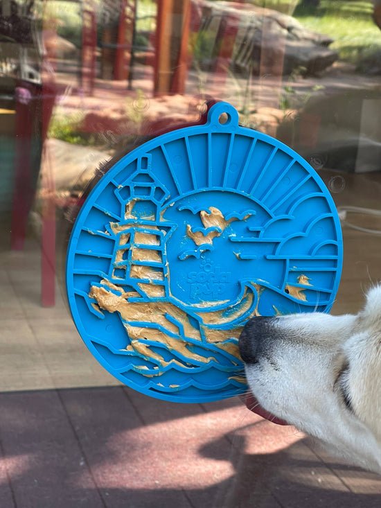 SodaPup Dog Toys - Lighthouse eMat Enrichment Lick Mat With Suction Cups Image