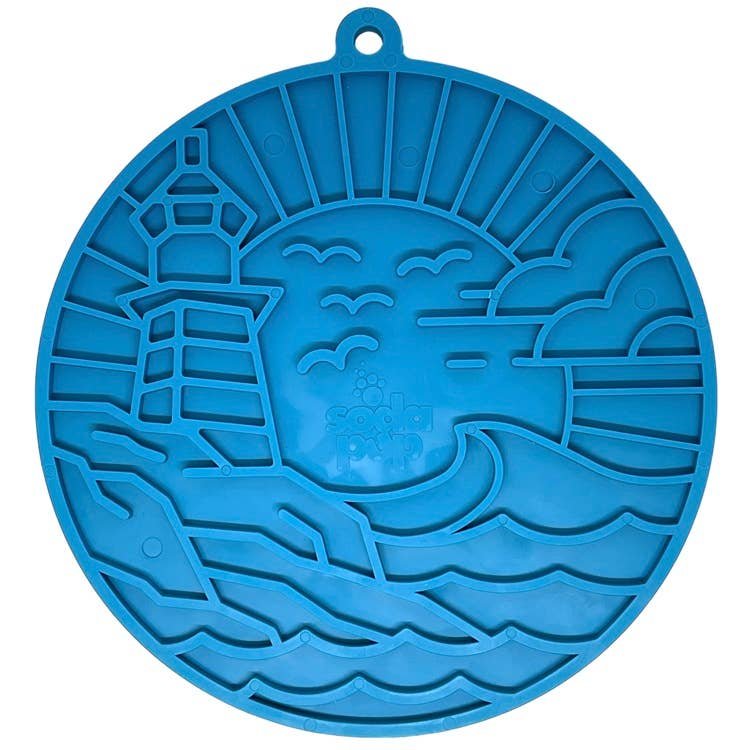 SodaPup Dog Toys - Lighthouse eMat Enrichment Lick Mat With Suction Cups Image