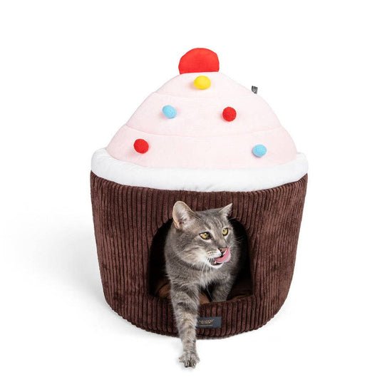 Nandog Pet Gear - CUPCAKE CHOCOLATE DOG BED / CAT HUT - LARGE PRIVE  Image