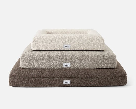 TEDDY LONDON - SMALL BOUCLE BED IN BROWN/KHAKI  Image